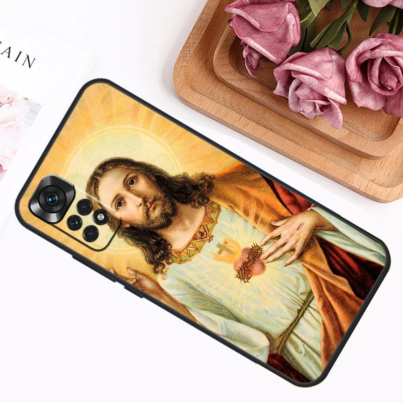 Divine Mercy Jesus Case For Xiaomi Redmi 12C 10C 9A 9C 9T Redmi Note 12 Pro 8 9 10 11 Pro 11S 10S 12S Cover