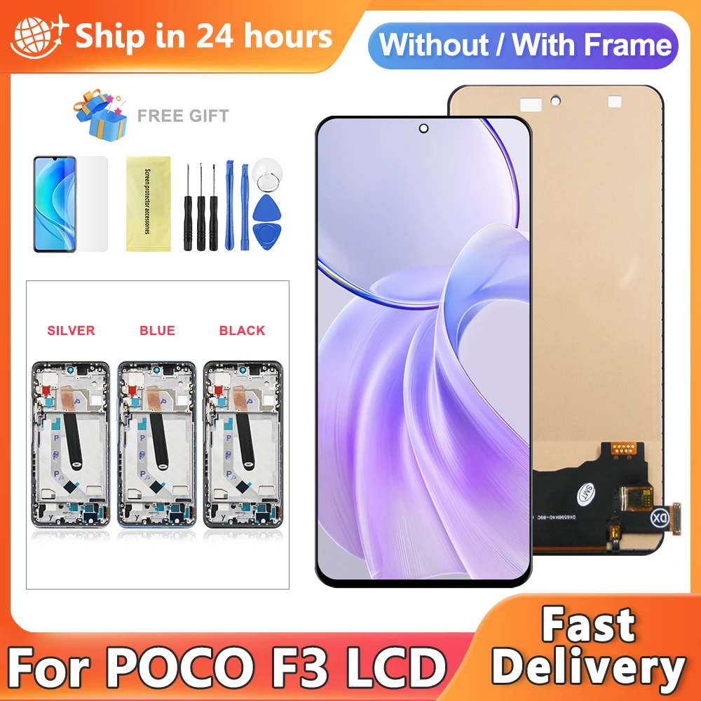 TFT For Xiaomi Poco F3 LCD M2012K11AG Display Touch Screen Digitizer Assembly For poco F3 F4 Screen Replacement