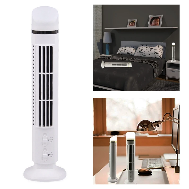 USB Tower Fan Led Table Fan Light For Desktop Bedroom Living Room Function 2-in-1 Portable Electric Fan-Lamp for Drop Shipping