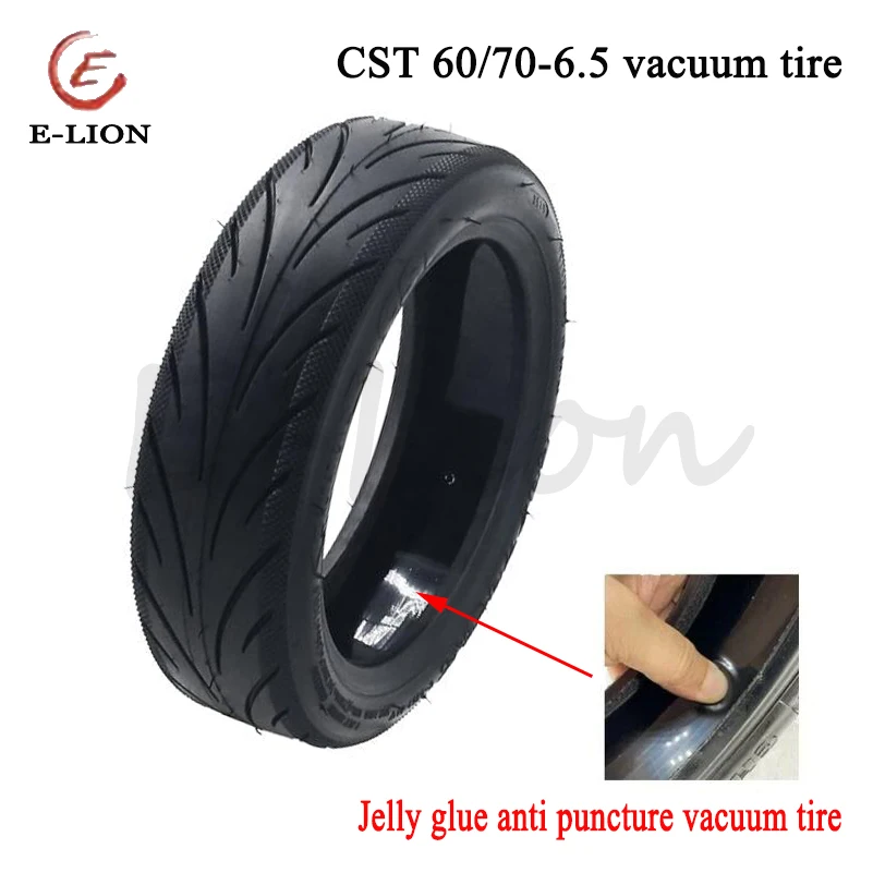 Anti puncture vacuum tire CST 60/70-6.5 suitable for electric scooter accessories. Replacement parts for 10 inch tubeless tires