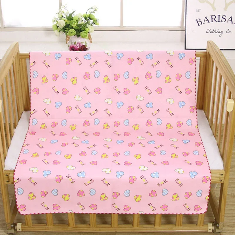 Available On Both Sides Cartoon 3 Layers Waterproof Baby Diaper Pad Washable Baby Changing Mat Baby Mattress changing pad