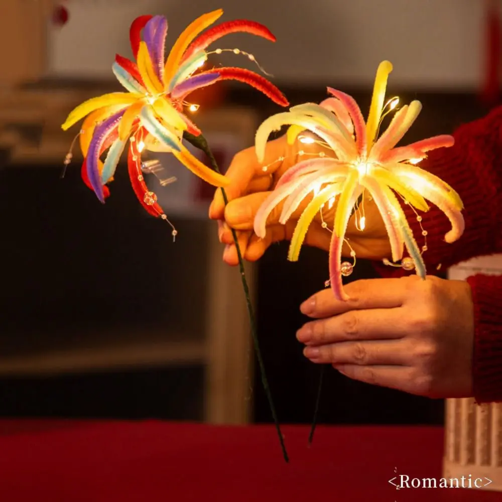 New Handmade New Year Glowing Twisty Stick Multistyles 15*22cm DIY Bouquet Material Kit Colorful Horse Year Creative Small Gift