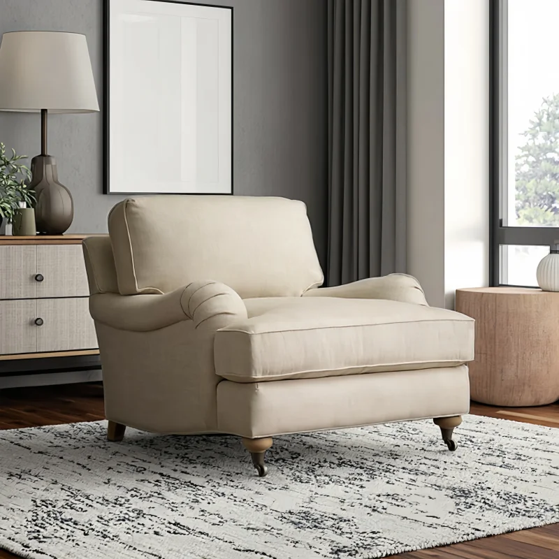 

Wholesale Modern Good Quality French Provincial Living Room Fabric Furniture/single Sofa Chairpromote sales