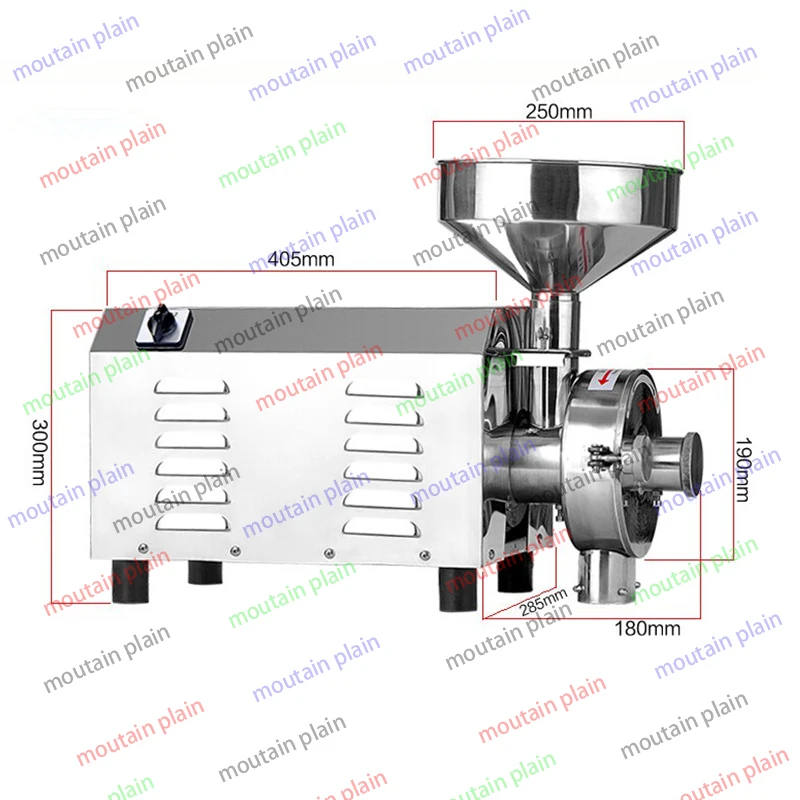 30-50kg/hCommercial Grain Flour Mill Grinder Chilli Powder Grinding Milling Machine Srilanka for Sale Small Rice Herb Spice