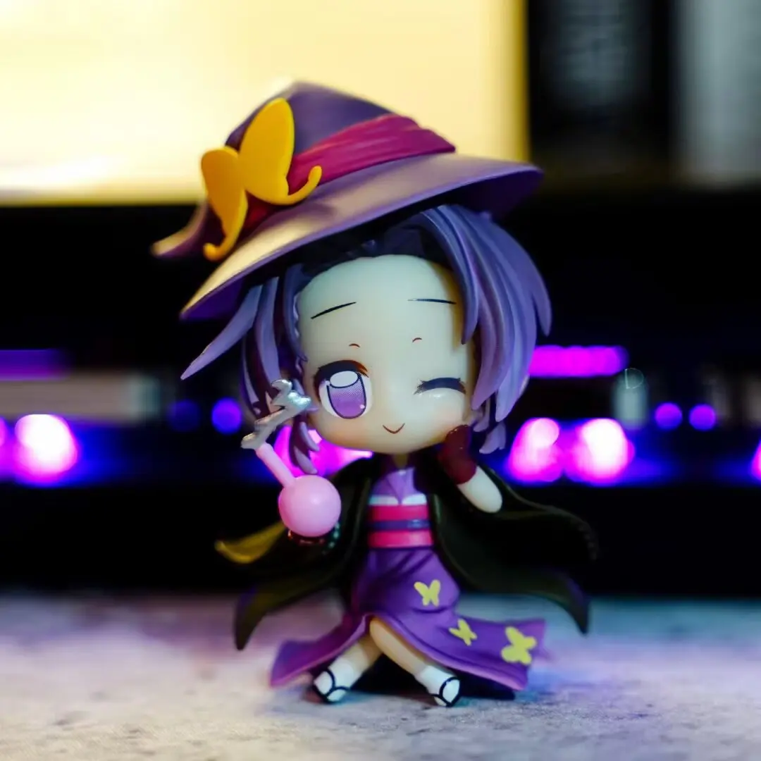 Takara Tomy Kawaii Demon Slayer caja ciega juguete Día de Todos los Santos Tanjiro Kamado Nezuko figura de anime modelo sorpresa regalo colección de fans