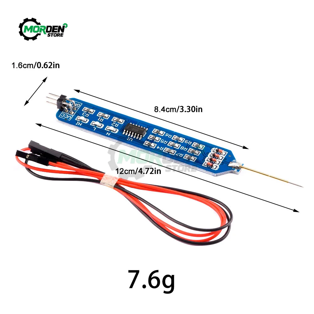 Seviyesi test cihazı dijital devre Debugger 5V 3.3V mantık Tester kalem mantık darbe analizörü algılama probu W/ Dupont çizgi aracı kaynağı