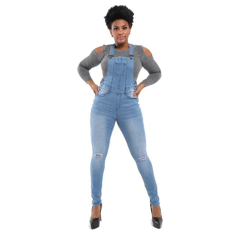   Nuovi jeans a gamba dritta a vita alta da donna punk Sle, cinturino Ba, sollevamento del sedere, pantaloni in denim elasticizzato in cotone con tracolla