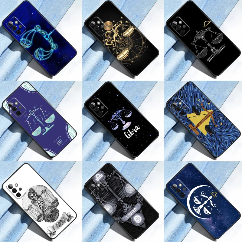 Zodiac Libra Balance Case For Samsung Galaxy A14 A34 A54 A23 A13 A33 A53 A73 A51 A71 A12 A22 A52 A32 Cover