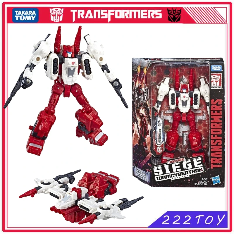 

In Stock Takara Tomy Transformers Toy War for Cybertron Siege WFC-S22 Autobot Sixgun Action Figure Robot Toys Gifts Collectible