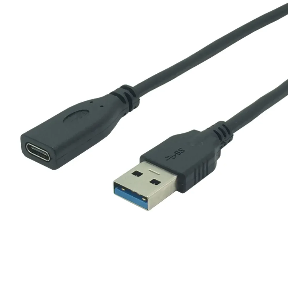 USB Type C Female to USB A Male Extension Charging Cable Line Wire 10Gbps Charger Adapter Kabel USB 3.0 3A  0.2M 1M