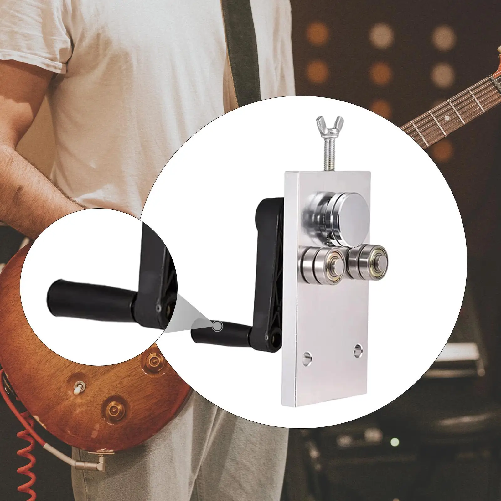 

Профессиональный инструмент для гибки грифов гитар с регулируемым радиусом для установки ладов на электрогитары, акустические и классические гитары