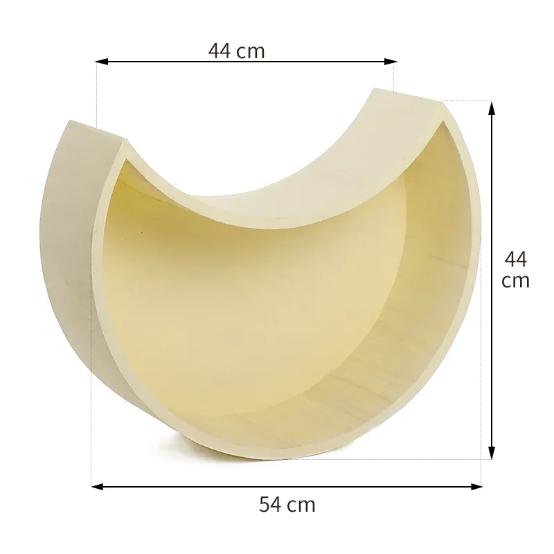 Newborn Photography Props Crescent Moon Bed Basket Baby Posing Container Wooden Posing Props Infant Photo Shoot Accessories