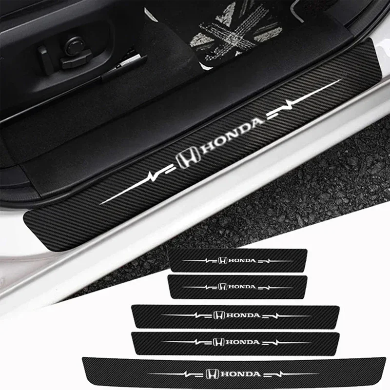 Car Door Pedal Strips Threshold Protective Tape for Honda Accord Elysion Jazz CRV Civic City Odyssey HRV Crosstour Spirior Pilot