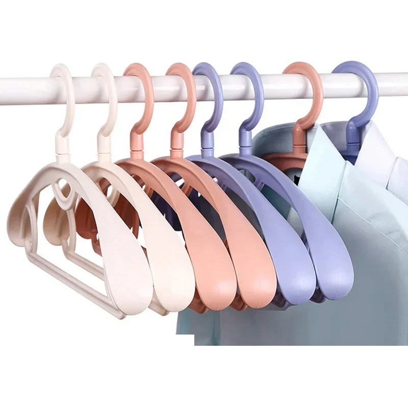 5pcs Adult Clothes Hanger Racks Plastic Display Hangers Wide Shoulder Non-slip Clothing Hanging Student Coats Organizer Rack