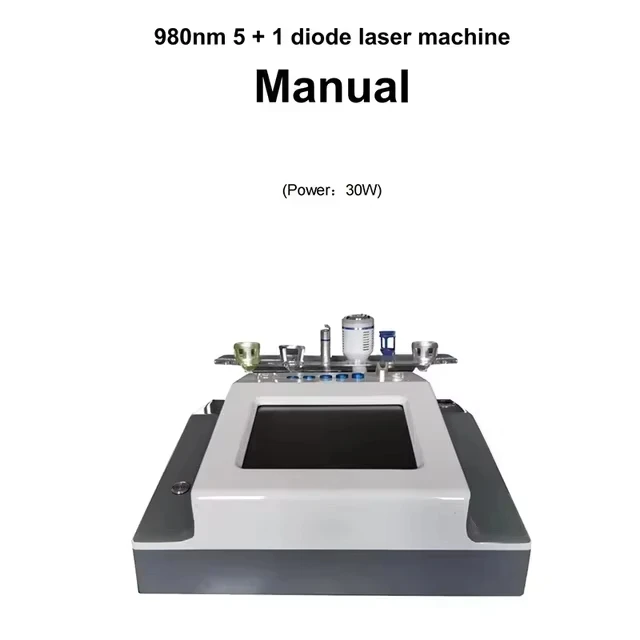 Máquina láser de diodo de 980Nm para eliminación efectiva de arañas vasculares y uñas comerciales con pieza de mano y punta especializada 66