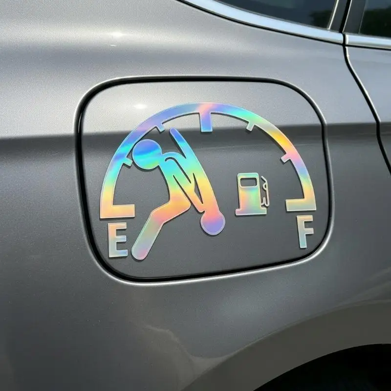 Car Stickers Reflective Car Tank Cap Stickers Decal Waterproof Exterior Sign Funny Car Tank Pointer Sticker Auto Decoration