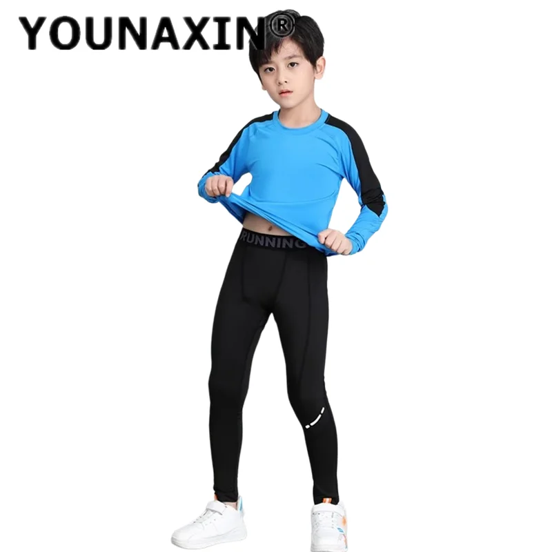 للجنسين صبي فتاة ملابس رياضية سوداء تي شيرت ممارسة السراويل الاطفال تشغيل السراويل الأطفال الأبيض أكتيفيوير S M L XL 2XL 3XL