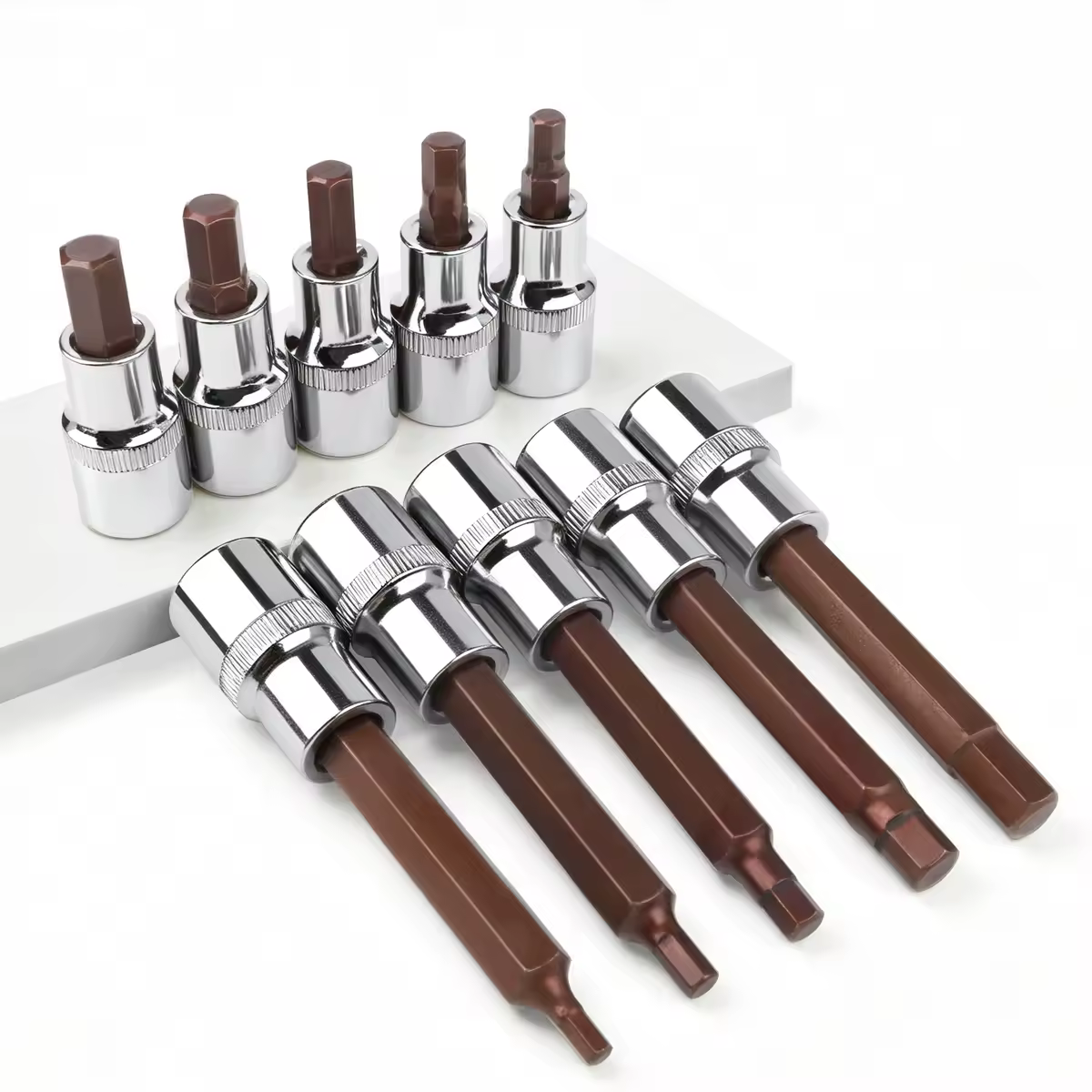 1/2 Hex Bit Socket 1Pcs S2 Hexgon Bits Adapter Allen Key for Torque Spanner Ratchet Socket Wrench H4/H5/H6/H7/H8/H10/H12/H14/H17