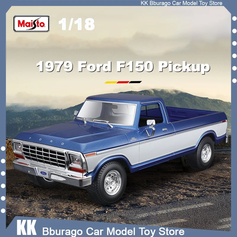 

Maisto 1:18 1979 Ford F150 Pickup Car Model Ford Pickup Diecast Model Edition Alloy Luxury Vehicle Model Toy Kid Birthday Gift