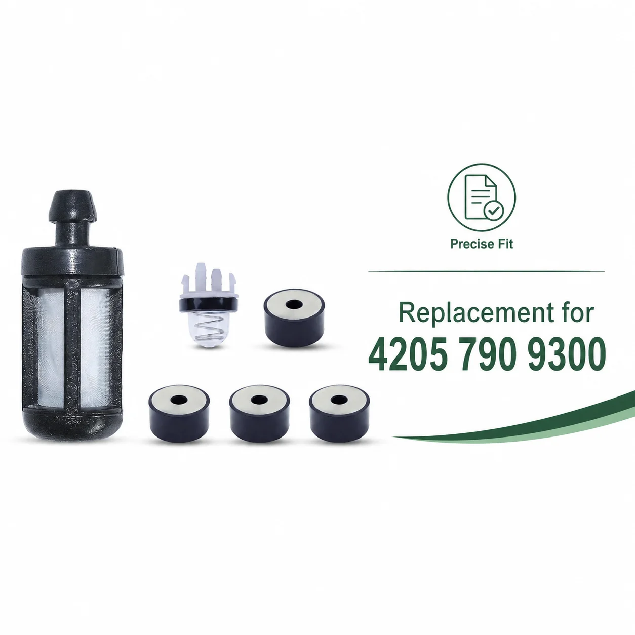 6Pcs Rubber Buffer Kit Primer Bulb Fuel Filter For Stihl TS410 TS420 TS510 TS700 TS760 TS800 Cut-Off Saw Replaces 4205 790 9300