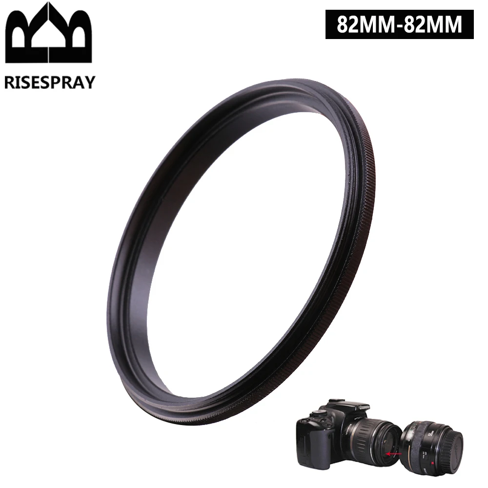 Metal Male thread to Male thread 82mm to 82mm Coupling Step Ring Adaptor Dual Male Camera Macro Lens Reverse Adapter Ring