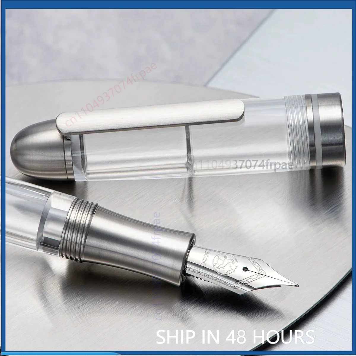For Asvine P36 Titanium Alloy Piston Fountain Pen With BOCK Nib Luxury Signature Pen For Adult Business Office Writing Gift