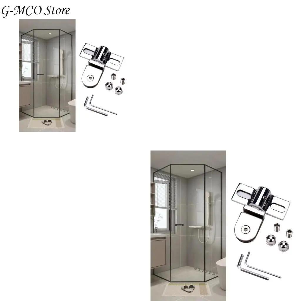 68UE Practical Bathroom Glass Clamp Stainless Steel/Alloy Shower Room Accessory