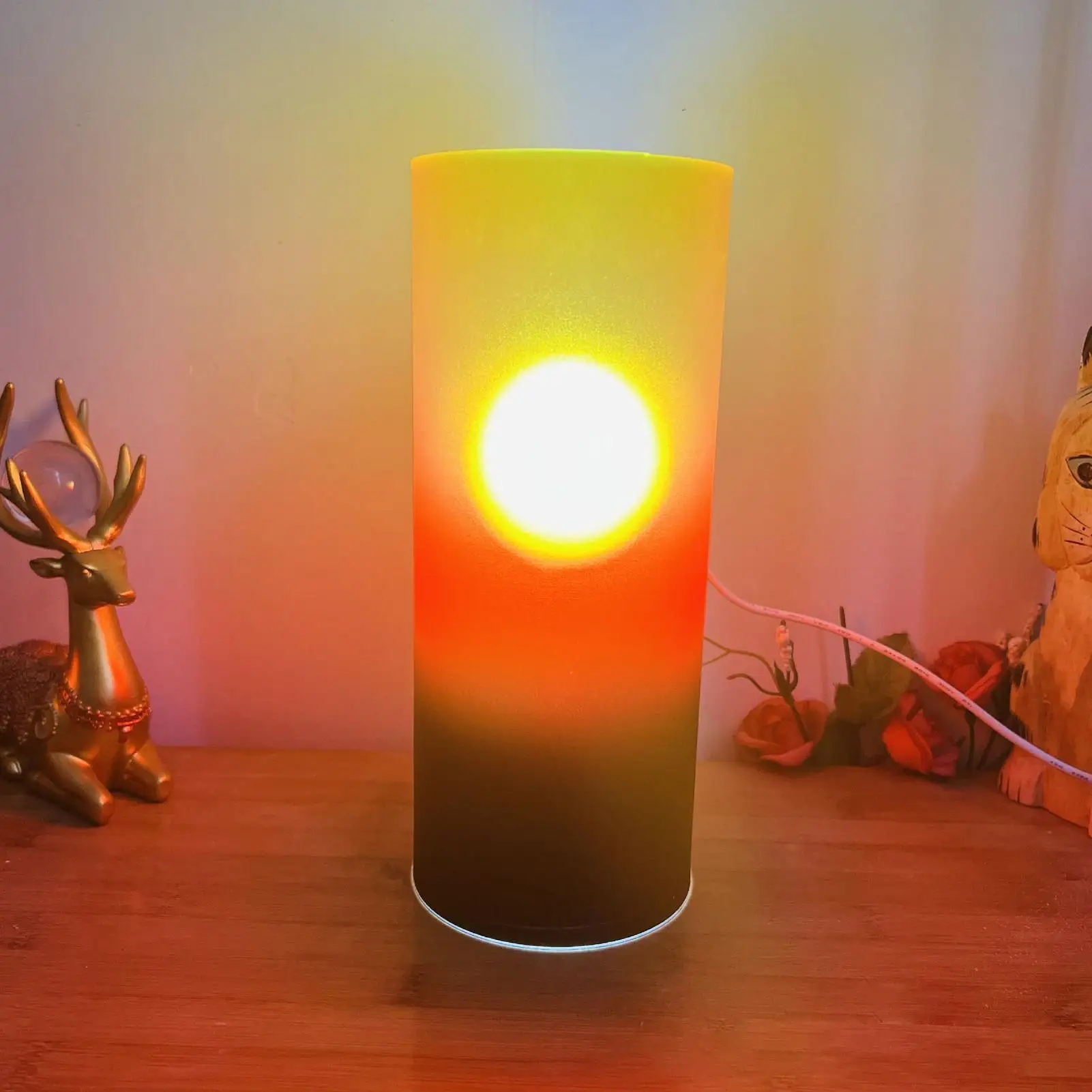 Sunset Sunrise Desk Lamp - Ambient Atmosphere Night Light for Nursery Room Bedroom Nightstand Studio Kitchen Bookshelf Decor
