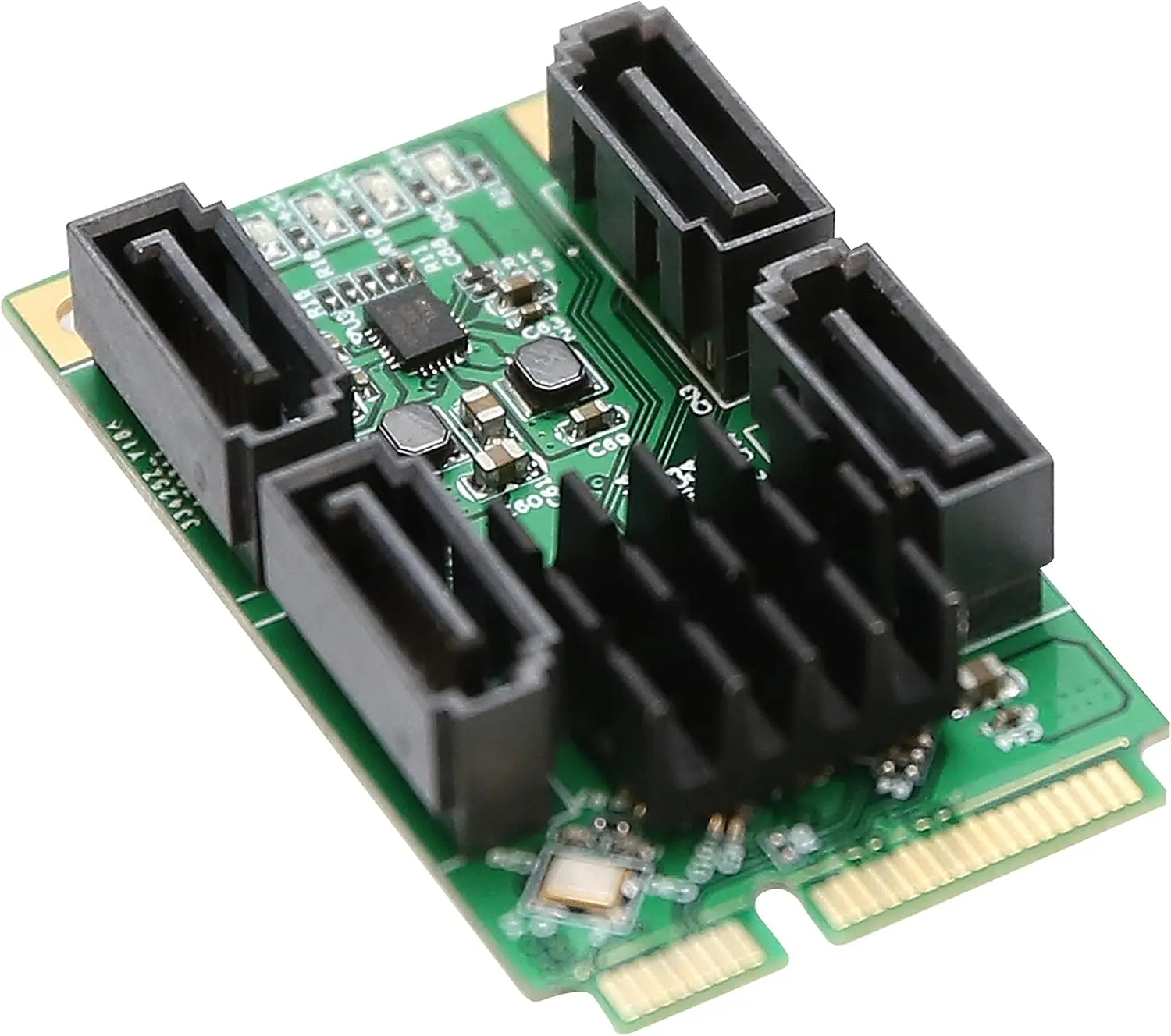 Mini PCI-E To SATA3.0 Expansion Card Sata Serial Port Card Mini PCI-E Hard Disk Expansion Card  4-Port