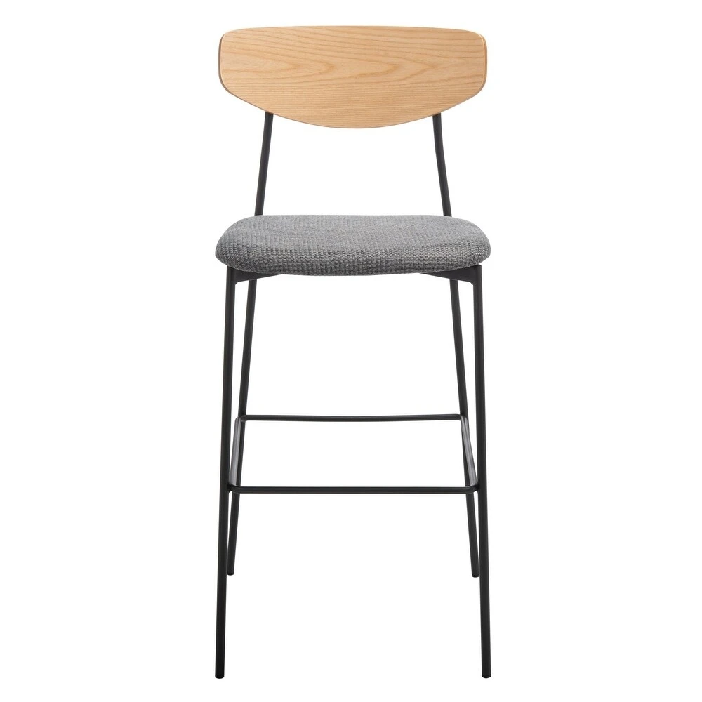 

￥#Luxury Modern Fabric Bar Stools Contemporary Counter Cane Back Height Barstools for Dining Living Room for Home Restaurant Use