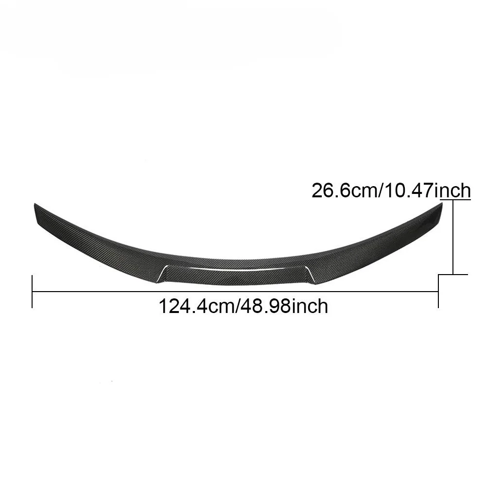 2014-2019 High Level Material Real Carbon Fiber Tail Wing Fixed Wing Car Suitable for Infiniti Q50 M4 Model