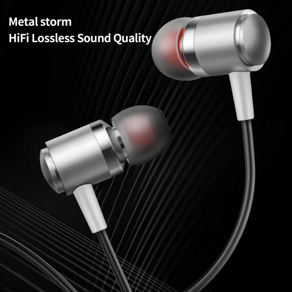 20-20000HZ  Practical Intelligent Wired Control Wired Earbud Comfortable Wear Headset Ergonomic Design   for Home