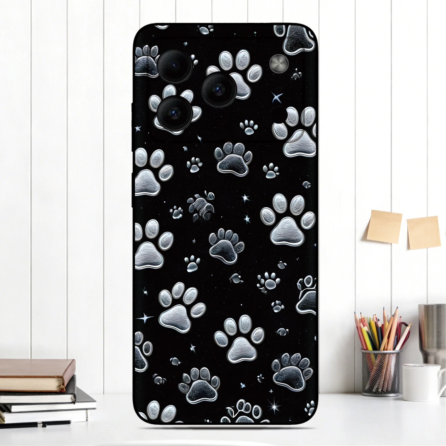 Painted Dog Paw Phone Case For ASUS Zenfone 10 9 8 Flip 5z ROG Phone 2 3 5 5s 6 7 Pro ZS630KL ZS661KS Custom Image Back Cover - view 5