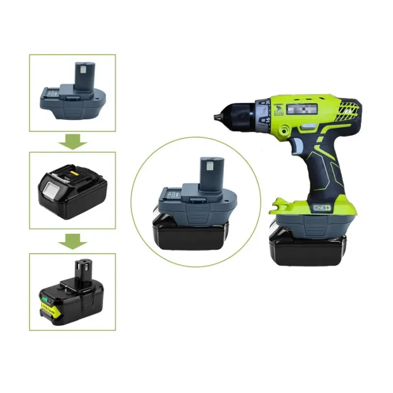 MT20RNL Battery Adapter for Makita 18V Li-ion Battery Converter to for Ryobi 18V Li-ion Battery BL1860 BL1850 BL1830 Tool Use