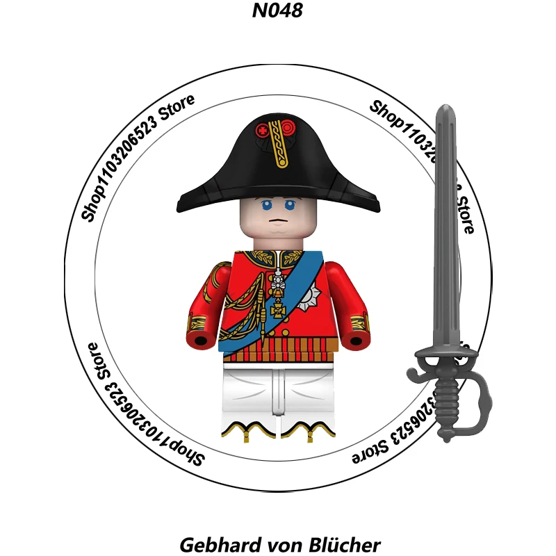 Moc ww2 Mitte des Jahrhunderts Mini Figur Feld Marschall Krieg Serie 2024 DIY Bausteine Spielzeug Freunde Geschenk für Jungen Mädchen Juguetes