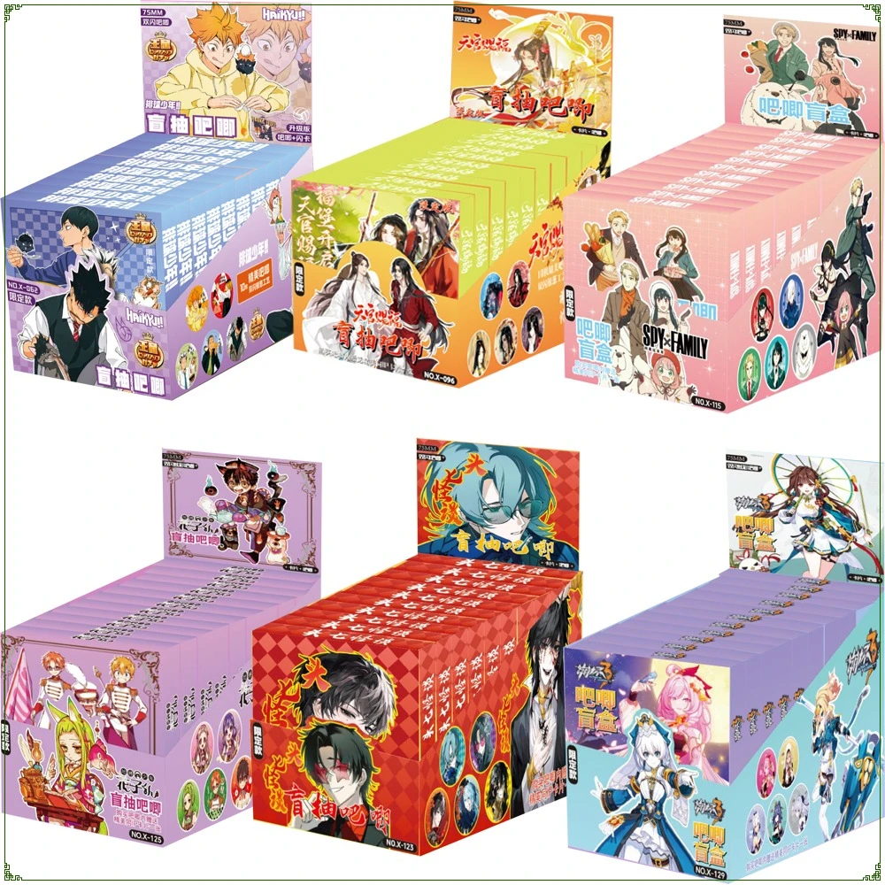 Anime Peripheral Collection HD Print Portable Round Badge Cute Exquisite Characters Patterns Creative Collect Cards Holiday Gift