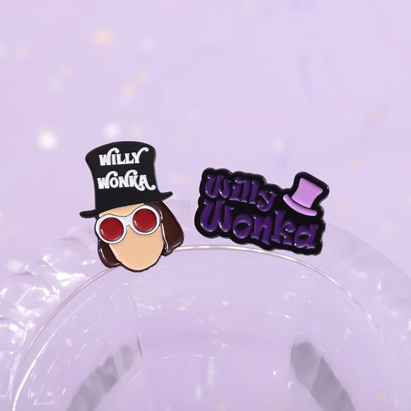 دبابيس المينا لشخصيات الأفلام الجديدة ، دبابيس مخصصة من مصنع الشوكولاتة ، شارات طية صدر السترة ، هدية مجوهرات مضحكة للأصدقاء #5