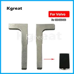 5pcs Blank Smart Emergency Key Blade Uncut Blade for Volvo S90 S60 S40 XC60 XC90 2016-2020 Year Emergency Key Blank