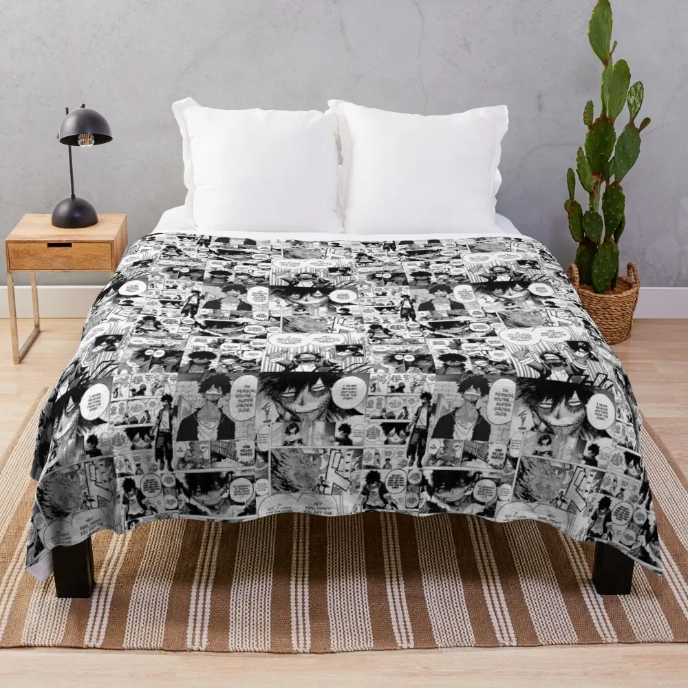 

Dabi Manga Panel Throw Blanket Retros Luxury Thicken Bed Blankets