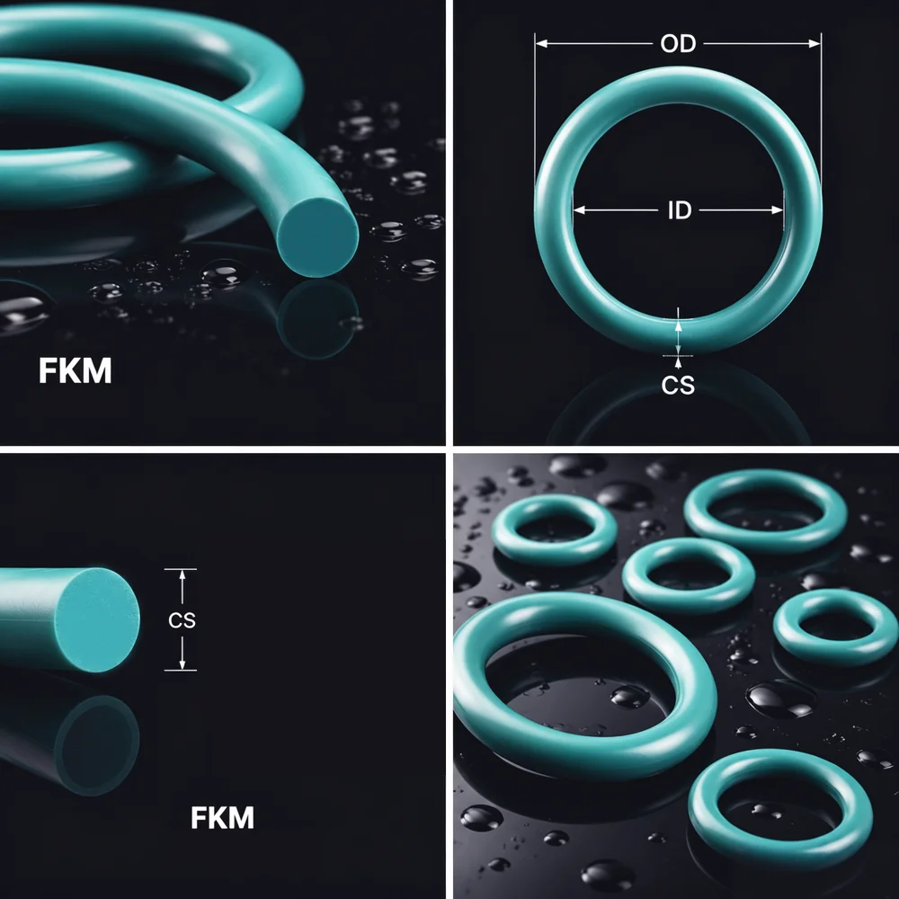 10Pcs FKM O-Ring CS 3.1mm OD 10~30mm Corrosion resistant/acid alkali/high temperature pipeline pump valve sealing rubber ring