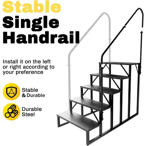 रेलिंग के साथ आर.वी. सीढ़ियाँ, आउटडोर हॉट टब सीढ़ियाँ, 5 सीढ़ियों वाला स्टूल, फिसलन-रोधी पैनल वाली आर.वी. सीढ़ियाँ, स्पा और यात्रा के लिए कैंपर सीढ़ियाँ 10 best sales सीढ़ियाँ - №4
