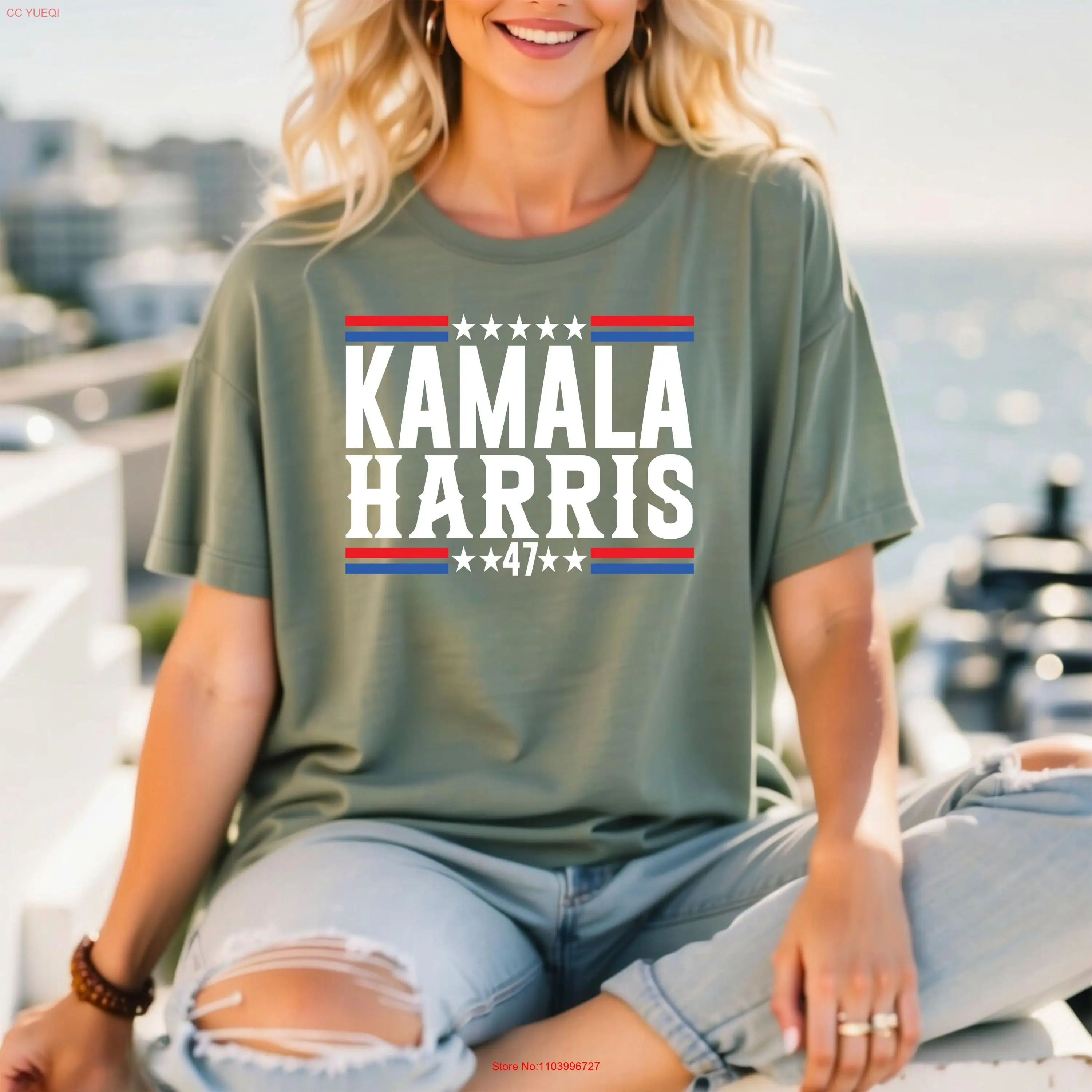 Kamala 47 T Shirt Madam PresidenT Harris 2024 long or short sleeves