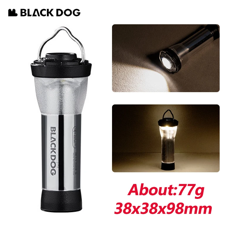 

Naturehike BLACKDOG Camping Lamp USB Charge 3 Modes Outdoor IPX4 Waterproof Adjustable Lighting Portable Tent Night Flashlig