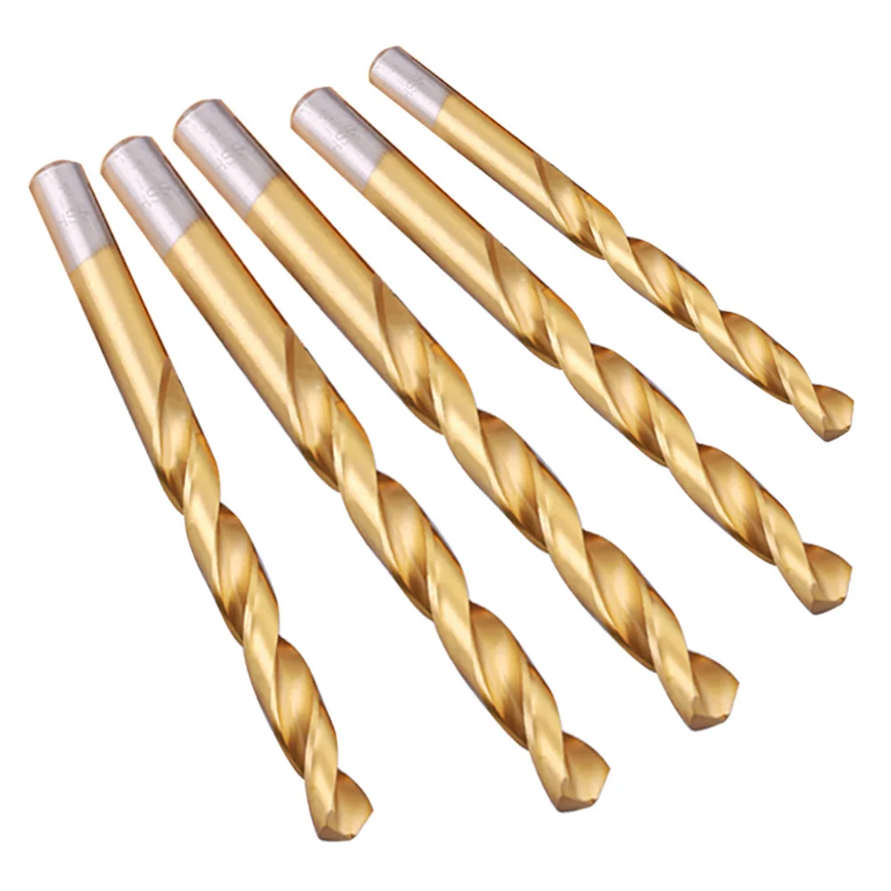 2Pcs High Speed Steel Titanium Coated Straight Shank Twist Drill Bits For Metal 1mm-3.3mm High Steel Power Drilling Tools