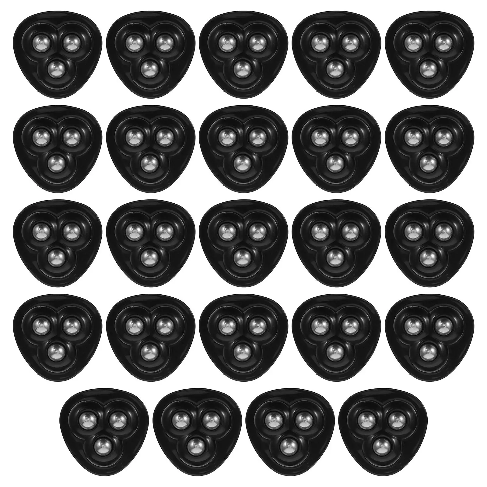 24PCS Self Adhesive Mini Caster Wheels 360 Degree Swivel Rollers Universal Furniture Casters Ball Feet Wheels for Home