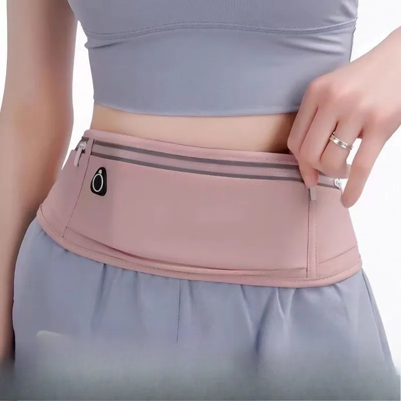 

Легкая поясная сумка-держатель для телефона для бега, походов, занятий спортом на открытом воздухе, велоспорта, кемпинга, фитнеса, фиолетовая