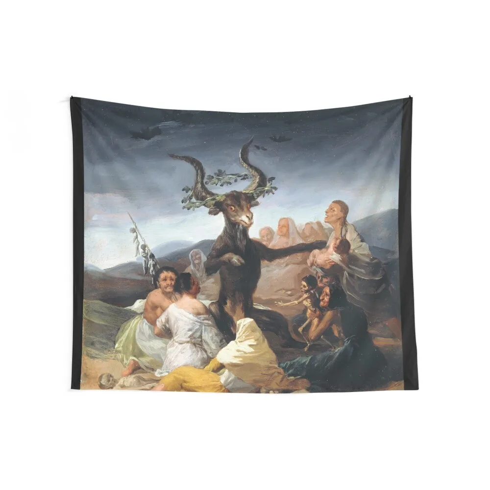 The Sabbath Of Witches Francisco Goya -Witches' Sabbath -The Great He-Goat Tapestry House Decor House Decorations Tapestry