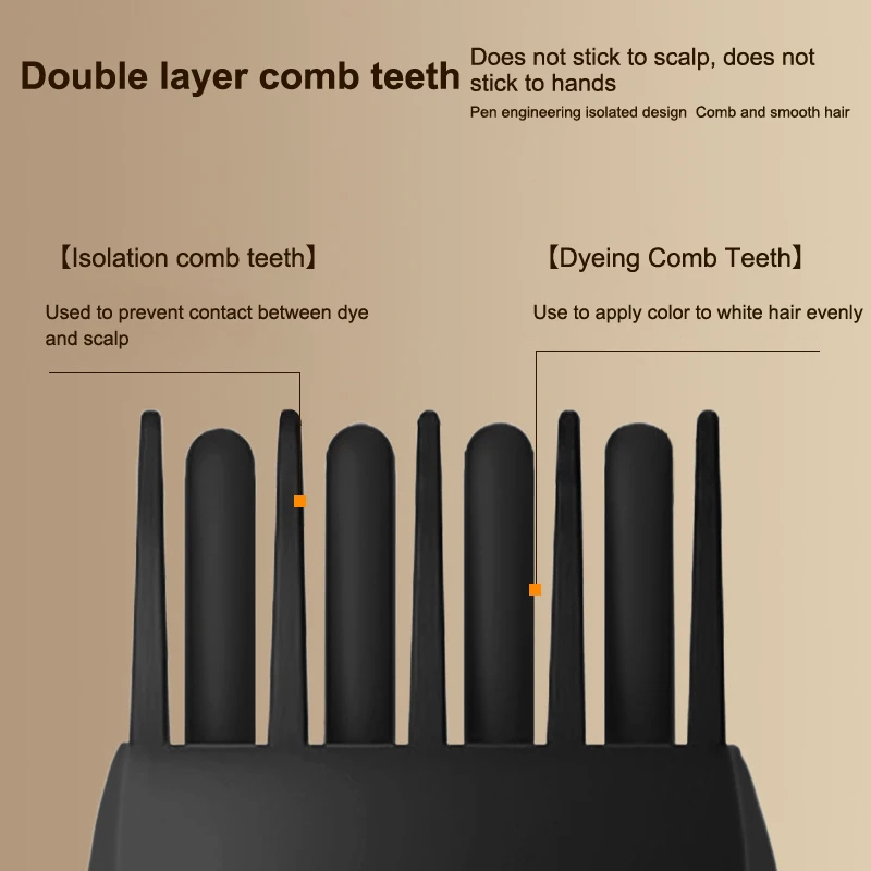 

2 In 1 Plant Hair Dye Stick With Comb Black Brown Long Lasting Temporary Hair Coloring Cover White Hairs Hairline Pen Washable