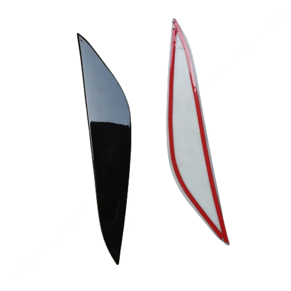2Pcs ABS Gloss Headlight Evil Eyebrows Eyelids For Tesla Model 3 Model Y 3 Y 2017-2020 2021 2022 2023 3D Sticker Bodykits Tuning