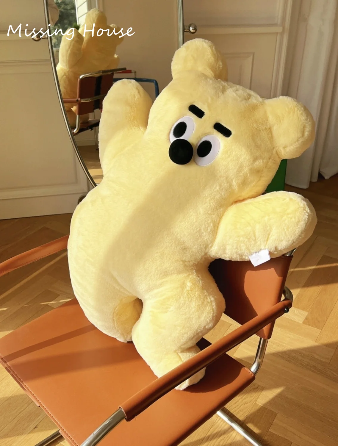 Cartoon Yellow Bear Pillow Back Cushion Desk Sofa Home Decor Kids Child Birthday Present Gift